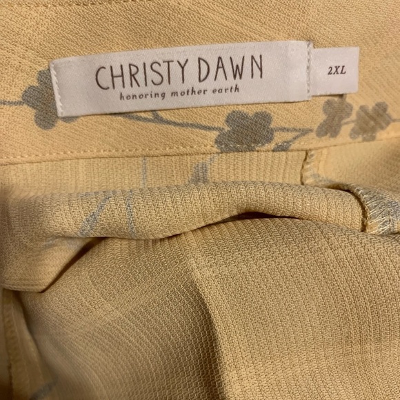 Christy dawn Alma skirt mermaid yellow custard floral 2xl xxl - Picture 7 of 7